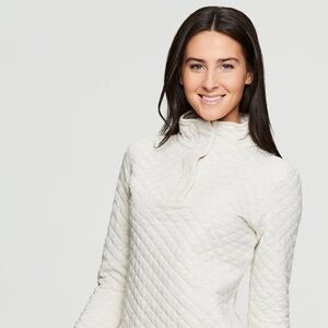 LAVALANCHE Quarter Zip Quilted Sweatshirt S